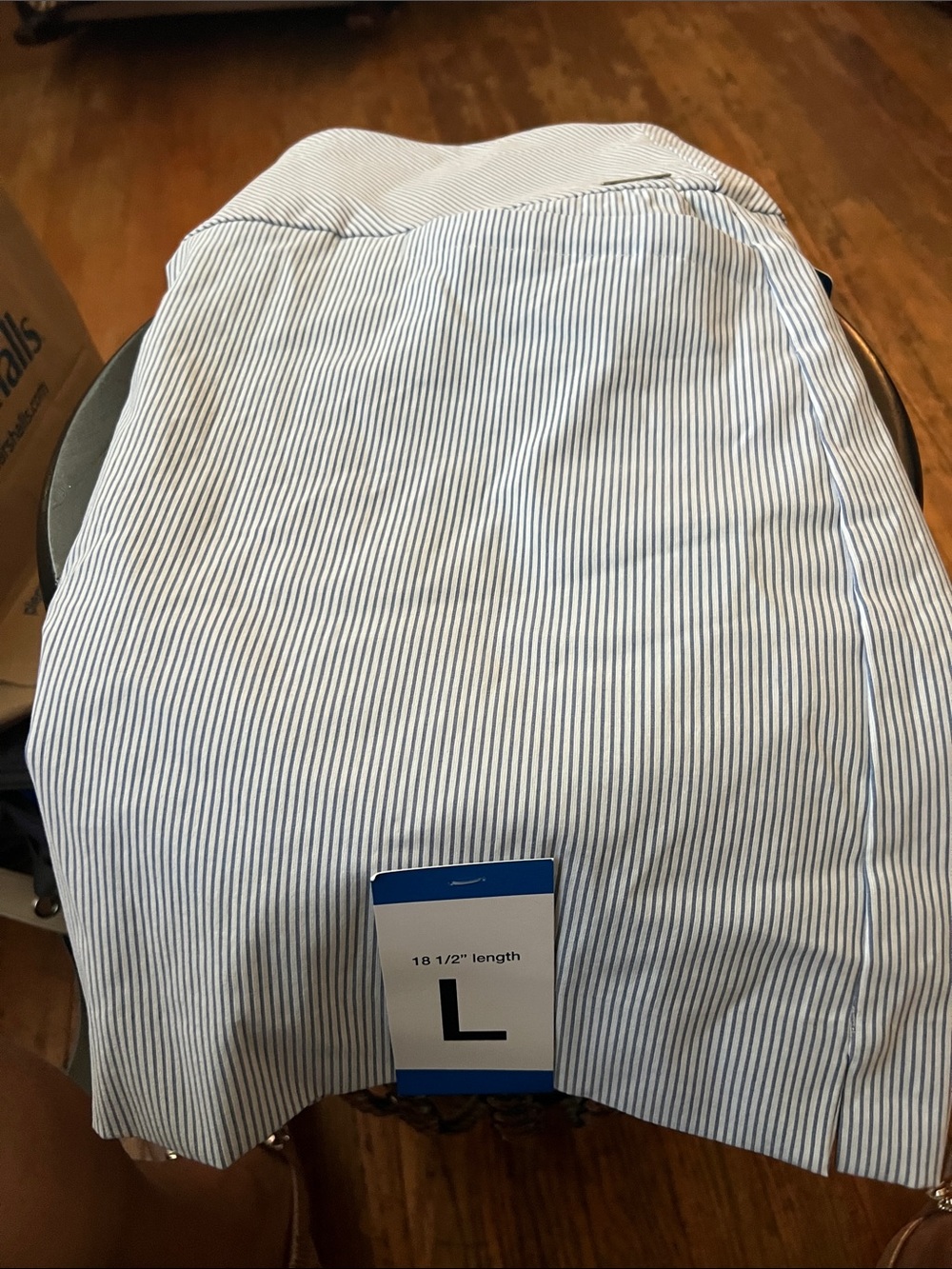 Women’s Blue/White Striped Skort - Brand Not Visible